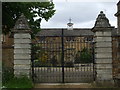 SP4126 : Iron gates to restored house in Sandford St. Mary by nick macneill