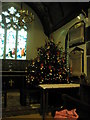 SU9439 : Festive tree with All Saints, Witley by Basher Eyre