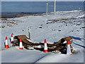 NG3547 : Tracks in the snow by Richard Dorrell