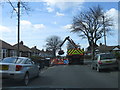 NZ3371 : Road repairs West Monkseaton by Alex McGregor