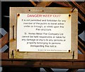 SD3128 : Danger Keep Out by Gerald England