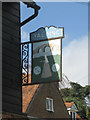 TQ6950 : Yalding Village Sign by Oast House Archive