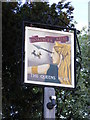 TM3973 : The Queens Head Public House Sign, Bramfield by Geographer