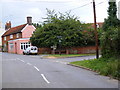 TM3544 : Hollesley Village Sign and The Street, Fox Hill by Geographer