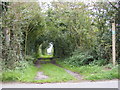 TM4261 : Bridleway to Grove Road & the B1069 Snape Road by Geographer