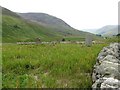 NN8332 : Gravestones overlooking the River Almond by M J Richardson