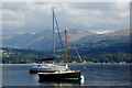 SD3897 : Yachts on Lake Windermere, Cumbria by Peter Trimming