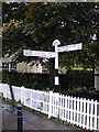 TQ6481 : Old roadsign on Rectory Road, Orsett by Geographer