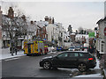 TQ7735 : High Street in snow by Oast House Archive