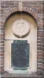 TF0920 : BUC almshouses, West street - dedication niche by Bob Harvey