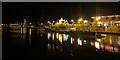 TQ6401 : Sovereign Harbour at night by Oast House Archive