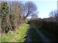 TM3968 : Footpath to the A12 Brook Street, Littlemoor Road & North Green by Geographer