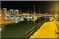 TQ6401 : Sovereign Harbour at night by Oast House Archive