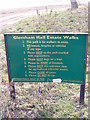 TM3758 : Gemham Hall Estate sign by Geographer