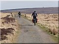 NZ0144 : Cyclists on the Waskerley Way by Oliver Dixon