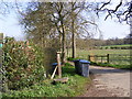 TM3462 : Footpath to Low Road & entrance to White House Farm by Geographer