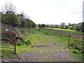 SD8943 : Trackbed of dismantled Colne to Skipton railway by Raymond Knapman