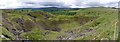 NY9039 : Panorama over Slitt Pasture Mine by Andrew Curtis