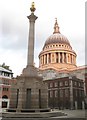 TQ3181 : Paternoster Square Column by Nigel Cox