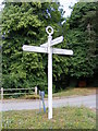 TM1868 : Bedingfield Roadsign by Geographer