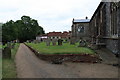 TG1927 : Footpath through St Michael's Church yard, Aylsham by Glen Denny