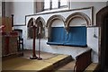 TL1298 : St Kyneburgha, Castor - Piscina & sedilia by John Salmon