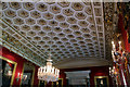 SK2670 : Ceiling of Dining Room, Chatsworth House, Derbyshire by Christine Matthews