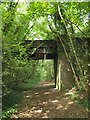 SX5450 : Bridge over former railway by Mudbank Lake by Derek Harper