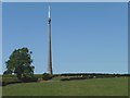 SE2312 : Fields on the slopes of Emley Moor by Christine Johnstone