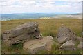 SD7372 : Rock Outcrop, Ingleborough Common by Mick Garratt