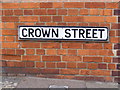 TM4462 : Crown Street sign by Geographer