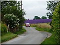 SP1033 : Lane by Hill Barn Lavender Farm by Christine Johnstone