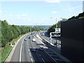 TL4501 : M25 motorway at Bell Common near Epping by Malc McDonald