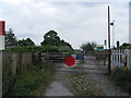 SJ5686 : Level Crossing at Fiddlers Ferry by Colin Pyle