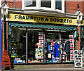 SU1405 : Framptons shop front, High Street, Ringwood by Peter Facey