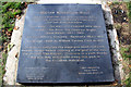 SU8486 : Plaque for Marlow Millennium Maze, Marlow, Buckinghamshire by Christine Matthews