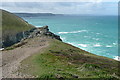 SW6949 : Coastline beyond Chapel Porth by Graham Horn