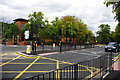 SP0583 : Pedestrian crossings and box junction on Bristol Road, Bournbrook by Phil Champion