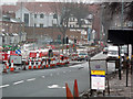 SP0583 : Roadworks on Bristol Road, Bournbrook by Phil Champion