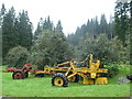 NX9891 : Old forest machinery, Ae Forest by Bob Peace