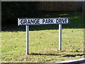 TM2749 : Grange Park Drive sign by Geographer