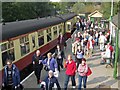 SE7984 : Passengers alighting at Pickering Station by Pauline E