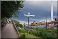 SP0487 : Signpost, Birmingham Canal by N Chadwick