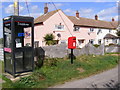 TM3747 : Telephone Box & Cotton Acre, Boyton Postbox by Geographer