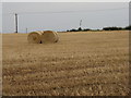 NT7871 : Harvest over at Cove Farm by M J Richardson