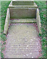 SP3152 : Basal inscriptions, Compton Verney obelisk  by Robin Stott