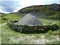 NB1340 : Reconstructed Iron Age House, Bostadh - from North by Rob Farrow