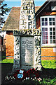 SP4476 : Obelisk war memorial, School Street, Church Lawford by Jean Nicholson