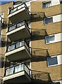 TQ2575 : Balconies, Riverside West by Derek Harper