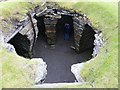 HU3909 : Jarlshof - Iron Age wheelhouse, looking down by Rob Farrow